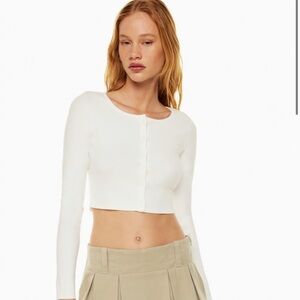 Aritzia izzy cardigan size small lilac